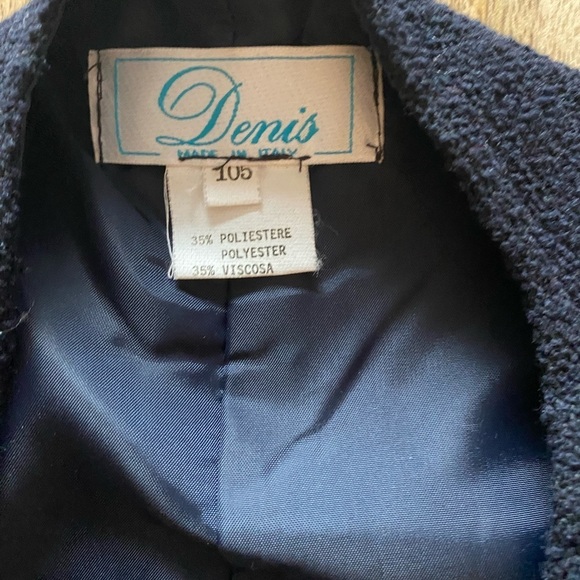 Denis made in Italy children’s clothes 2 dresses dress wool blend coat dress EUC - Picture 7 of 15